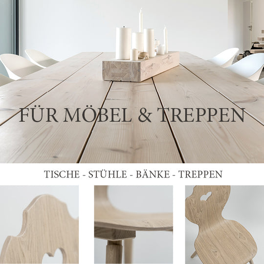 Scandic-Oil Rohholzeffektöl für Möbel, Tische, Stühle und Treppen im Innenbereich